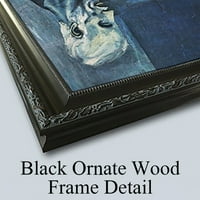 Станислав Wyspiański Black Ornate Wood Famed Double Matted Museum Art Print, озаглавен: St. Francis. Проектът на Witrays за презвитерията на Францисканската църква в Краков