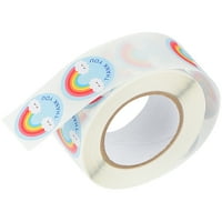 Роли стикери за опаковане на подаръци благодаря ви етикети Rainbow Pattern Stickers