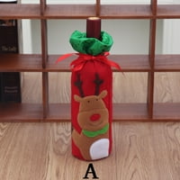 Чаолей нова Коледа червена бутилка съхранение чанта Коледна вечеря декорация коледни украси за дома вътрешен