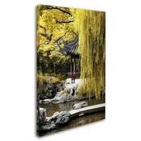 Търговска марка изобразително изкуство Златно езеро платно изкуство от Филип Хюгонар