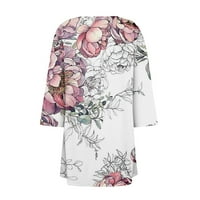 Mlqidk kimonos за жени плюс размер кимоно жилетка ежедневен ръкав отворен предни леки летни жилетки с джобове драпиран подгъва, розов xxl