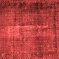 Ahgly Company Indoor Square Persian Red Traditional Area Rugs, 8 'квадрат