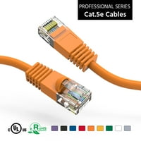 7 фута Кат5е УТП Етернет мрежа стартиран кабел Ориндж, пак