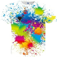 Wish Tree 3D графичен цветни тениски с къс ръкав от печат на врата за мъже за мъже жени и млади
