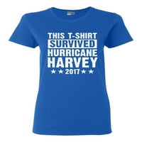 Дами тази тениска оцеляла урагана Харви Хюстън Тексас DT тениска
