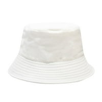Стилни шапки летни мъже и жени сгъваеми чист цвят рибар шапка слънчева шапка кофа капачка