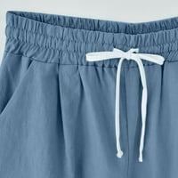 Дамски еластични къси панталони памучни спални къси панталони Слънчогледов принт пантало