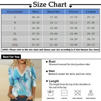 Ръкав Ризи За Жени Сладки Цветя Печат Графични Тениски Блузи Ежедневни Плюс Размер Основни Върхове Пуловер