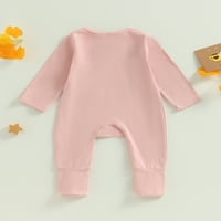 Calsunbaby новородено момиченце момче пижама тоалети начин с цип безкрайно спално облекло 0-18 месеца