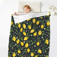 Одеялото за малко дете за момчета момичета леко бебе деца одеяло сладко меки лимонови одеяла удобно руно фланелно плюшено ясли хвърлете одеяла подаръци 32x48