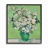 Ступел индустрии Саксия зелен бял ван Гог класическа живопис рамкирани стена изкуство от Винсент Ван Гог