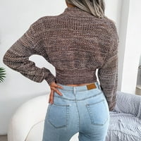 Дамски пуловери ， секси клуб с едно рамо пуловер ， небрежно плетене на култури пуловер върхове блузи блузи