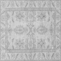 Ahgly Company Indoor Rectangle Oriental Grey Traditional Area Rugs, 6 '9'