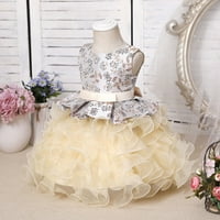 Бебешки дрехи за момичета малко дете деца бебе момичета флорална дантелена топка рокля принцеса рокля рокля дрехи chmora