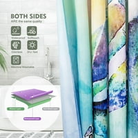 Цветна вана за баня за баня водоустойчива тъкан душ завеси цветя вана екран с куки за декор на дома за баня