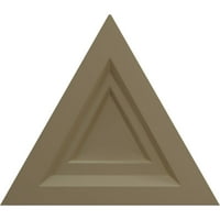 Ekena Millwork 19 W 5 8 H 1 8 P Триъгълник таван медальон, ръчно рисувана медна стотинка