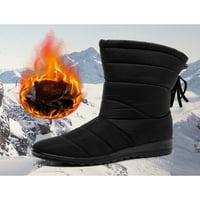 Колиша дамски дамски обувки с естествена кожа, покрити със сняг ботуши дамски зимни топли водоустойчиви обувки без приплъзване Ботуши