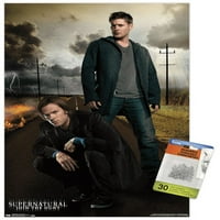 Supernatural - Dean и Sam Wall Poster с Push Pins, 14.725 22.375