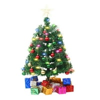 Хейки Коледно Дърво Украшение Мини Коледно Дърво Десктоп Пакет Офис Украшение Коледно Декоративно Дърво