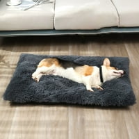 Талус кучета възглавница плътен цвят запази топлина мека текстура удебелени котка кучета спален мат за всички сезони светло розово ХС