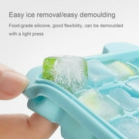 Lemetow решетка Силиконова ледена плесен с покривни кубчета лед, изработен лед bo творчески сладолед