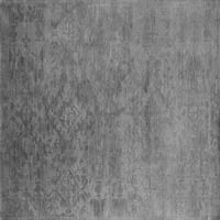 Ahgly Company Indoor Square Persian Grey Bohemian Area Rugs, 3 'квадрат