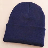 Фарфи Мъжка дамска шапка плетена ски шапка Хип-хоп зимна топла Унисе Плътен цвят шапка