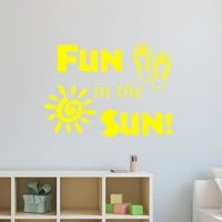Забавление в слънчевия стикер - Забавни стени на стена цитати - Sun Vinyl Wall Art