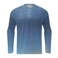 Pedort Overable Thiss for Men Gym Long Loweve Classic Men's Comfortsoft Тениска Blue, m