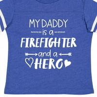 Inktastic My Daddy е пожарникар и герой подарък за малко дете или тениска за момиче