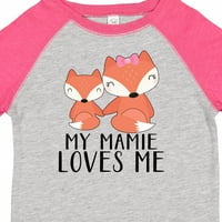 Inktastic My Mamie Loves Me Gift Toddler Boy или Toddler Girl тениска