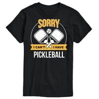 Незабавно съобщение - Извинете не може да пикбол - Графична тениска с къс ръкав за мъже