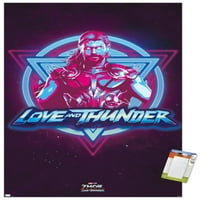 Marvel Thor: Love and Thunder - Vaporwave Wall Poster, 22.375 34