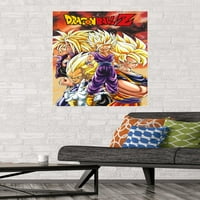 Dragon Ball Z - Saiyans Wall Poster, 22.375 34