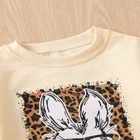 Wassery Baby Boy Girl великденска тениска на тениска топ бебешки къс ръкав заек зайче печат един боди случаен кратък бутон за чатала Новороден летни дрехи 0-18M