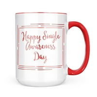 Коледна бисквитка калай Честит Ден на осведомеността Ден на Свети Валентин Червен акварел чаша подарък за любителите на кафе чай