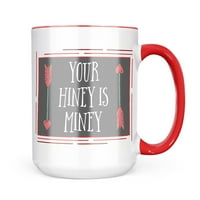 Коледна бисквитка калай твоят Hiney е Мини Свети Валентин Стрели от любов чаша Подарък за любители на чай за кафе