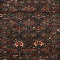 Ahgly Company Indoor Claye Традиционни червеникавокафяви персийски килими, 4 'квадрат