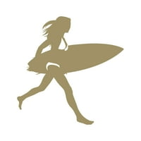Сърфист момиче стикер Декал умират нарязани-самозалепващ винил-устойчиви на атмосферни влияния-направени в САЩ - много цвят и Размери - мацка сърф секси