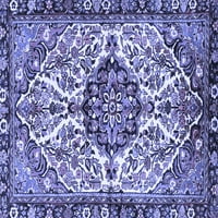 Ahgly Company Indoor Rectangle Persian Blue Traditional Area Rugs, 2 '4'