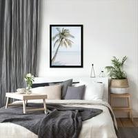 AmericanFlat Palm on the Beach от Tanya Shumkina Black Frame Wall Art