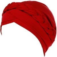 Eastjing рак глава шапка Капачка етническа бохемия предварително завързана усукана плитка коса покрива за опаковане на корица с тюрбан шапки