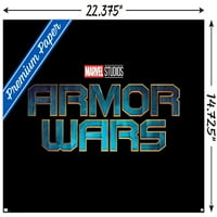 Marvel Armor Wars - Плакат за стена на лого, 14.725 22.375