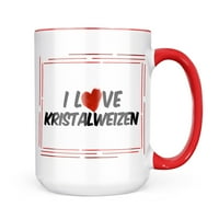 NEONBLOND обичам Kristalweizen Beer Mug Gift For Coffee Lea Lovers