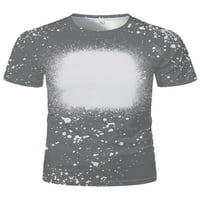Бомоту мъжка блуза Екипажа врата Тениски 3д дигитален печат летни блузи хлабав годни основен чай Плаж Пуловер 9 2ХЛ